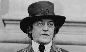 Juliette Gordon Low wearing a black hat
